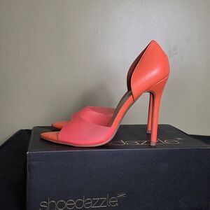 Shoe Dazzle Women's Orange Heels‎
